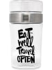 Tee-Zeit mit ppd Lunchbehälter "Eat well" in Schwarz