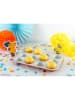 Dr. Oetker Muffinvorm "Muis" wit/oranje - (L)38,5 x (B)26,5 cm