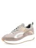 NoGRZ Skórzane sneakersy "F.Borromini" w kolorze złoto-szarym