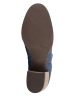 NoGRZ Leder-Ankle-Boots "G.Quarenghi" in Blau