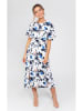 Zibi London Jurk wit/blauw/meerkleurig