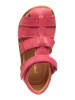 POM POM Leder-Halbsandalen in Pink