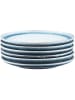 Björn 6-delige set: dessertborden "Cosmos" wit/blauw - Ø 21,5 cm
