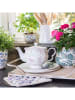 Clayre & Eef Bloempot beige/groen - (H)17 x Ø 21 cm