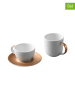 BergHOFF 3-delige theeset wit/goudkleurig