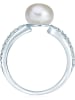 The Pacific Pearl Company Zilveren ring met parel en edelstenen