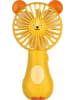 moses. Handventilator "Tijger" geel - (B)12 x (H)19,5 x (D)4,3 cm