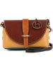 Lia Biassoni Leder-Umhängetasche "Gerace" in Braun - (B)17 x (H)12 x (T)8 cm
