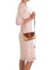 Lia Biassoni Leder-Umhängetasche "Gerace" in Braun - (B)17 x (H)12 x (T)8 cm