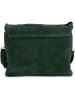 Mia Tomazzi Leder-Umhängetasche "Empoli" in Dunkelgrün - (B)23 x (H)17 x (T)5 cm