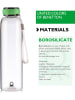 Benetton Trinkflasche in Transparent/ Grün - 550 ml