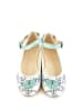 Goby Ballerina's wit/mintgroen/meerkleurig
