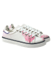 Goby Leder-Sneakers in Weiß/ Rosa