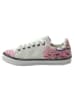 Goby Leder-Sneakers in Weiß/ Rosa