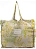 Madre Selva Shopper bag "Mimosa" w kolorze beżowo-żółtym - 42 x 36 x 7 cm