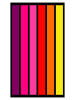 Le Comptoir de la Plage Strandtuch "Happy - Chic" in Bunt - (L)175 x (B)100 cm