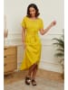 Le Monde du Lin Kleid "Lydia" in Senf