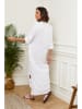 Le Monde du Lin Sukienka w kolorze białym