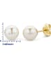 Diamant Exquis Gold-Ohrstecker mit Perlen