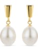 Diamant Exquis Gouden oorstekers met parels