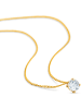 Revoni Złoty naszyjnik z diamentową zawieszką - dł. 45 cm