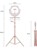 SWEET ACCESS Ledringlicht-statief roségoudkleurig