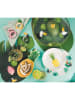 Trendy Kitchen by EXCÉLSA 6-delige set: placemats "Tropical" groen - (L)48 x (B)38 cm