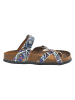 Calceo Teenslippers donkerblauw/meerkleurig