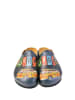 Calceo Clogs in Dunkelblau/ Bunt