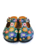 Calceo Clogs in Grün/ Bunt