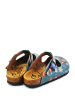 Calceo Clogs in Grün/ Bunt