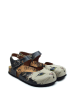 Calceo Enkelsandalen donkerblauw/meerkleurig