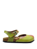 Calceo Enkelsandalen groen/meerkleurig