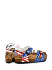 Calceo Sandalen blauw/rood/wit