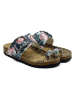 Calceo Teenslippers zwart/meerkleurig