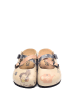 Calceo Clogs in Beige/ Bunt
