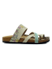 Calceo Zehentrenner in Beige/ Bunt