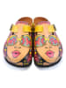 Calceo Clogs in Gelb/ Bunt