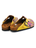 Calceo Clogs in Gelb/ Bunt