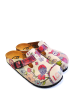 Calceo Clogs in Beige/ Bunt