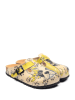 Calceo Clogs in Beige/ Bunt