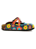 Calceo Clogs donkerblauw/meerkleurig