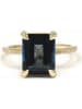 DIAMANTA Gold-Ring "Carre Saphir" mit Diamanten