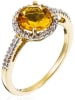 DIAMANTA Gold-Ring "Popi Citrine" mit Diamanten