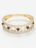 DIAMANTA Gouden ring "Sapphire Crown" met diamanten
