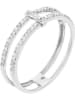 DIAMANTA Witgouden ring "Sparkling bridge" met diamanten