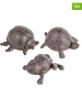 Garden Hero 3-delige set: decoratieve figuren met sleutelverstopplek bruin - (B)10 x (H)5 cm