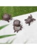 Garden Hero 3-delige set: decoratieve figuren met sleutelverstopplek bruin - (B)10 x (H)5 cm