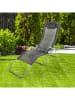Nature Fellow Ligstoel zwart - (B)205 x (H)114 x (D)65 cm