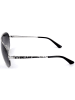 Guess Damskie okulary przeciwsłoneczne w kolorze srebrno-czarnym